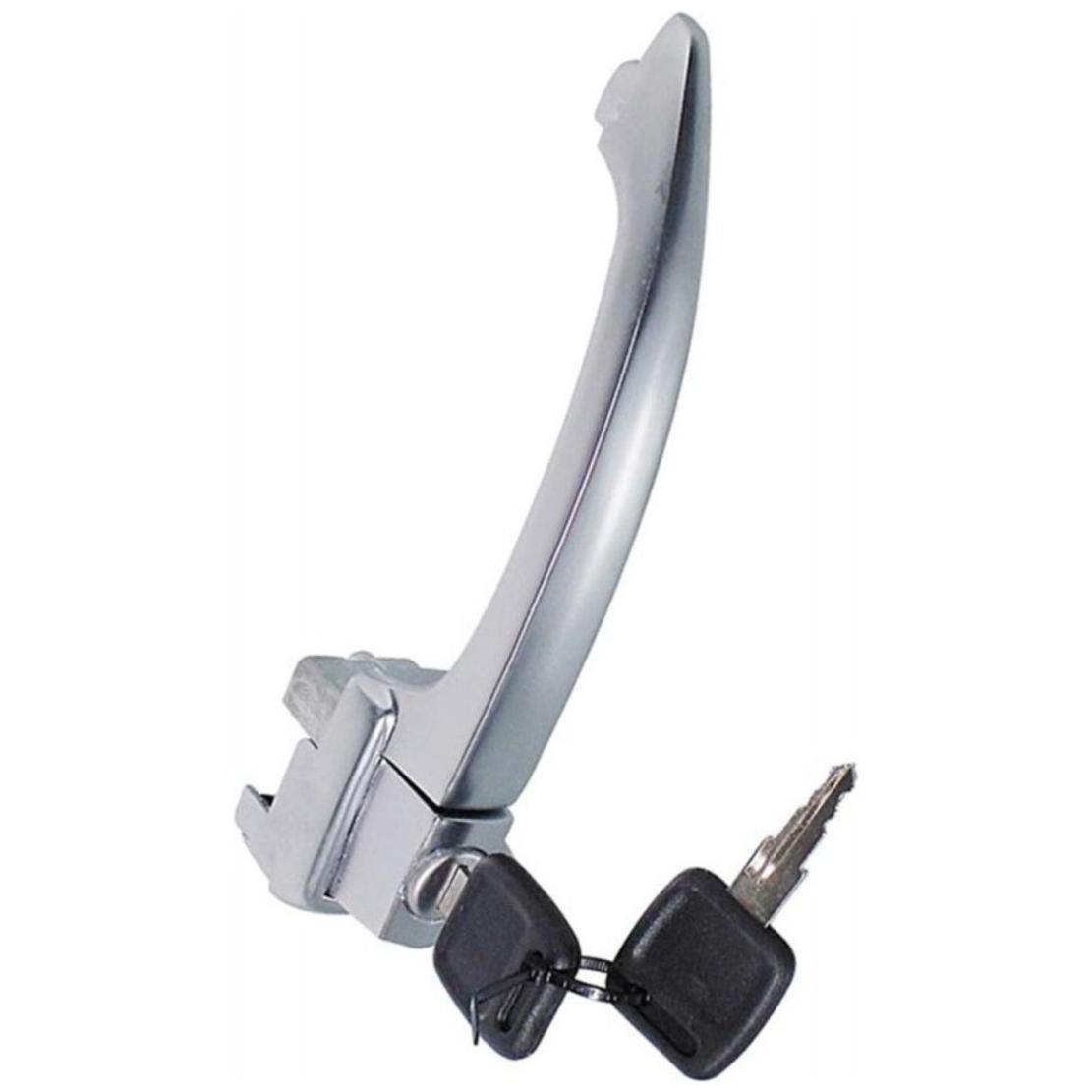 Maçaneta Externa Dianteira Esquerda Cinza para Karmann Ghia Coupé e Volkswagen Fusca - Atemis - 1168
