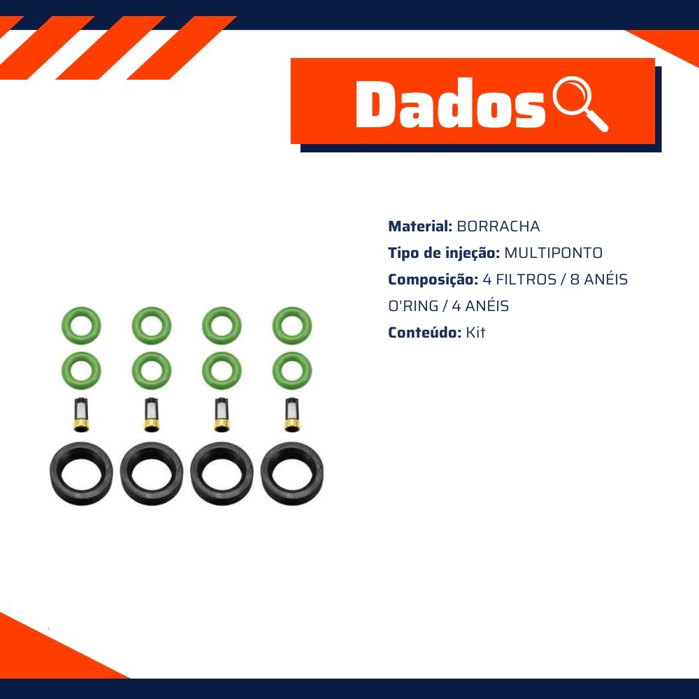 Kit de Filtros para Bico Injetor - DS - 1253
