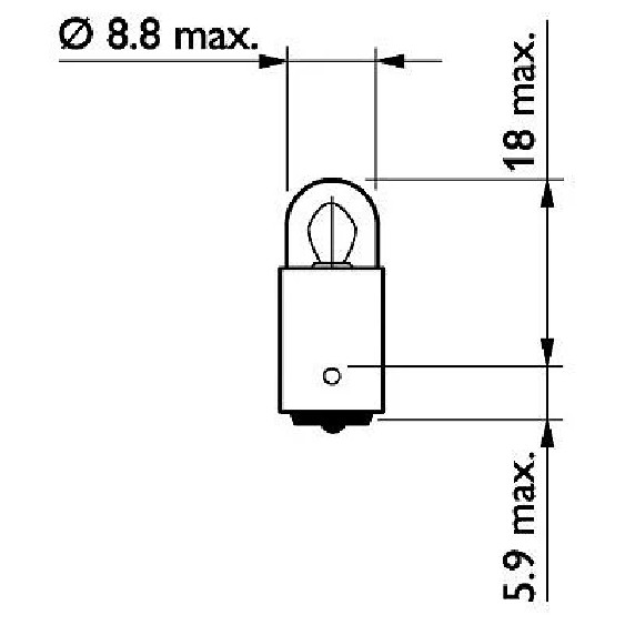 10 Lâmpadas T2W 2W Halogena 24V - Philips - 13913