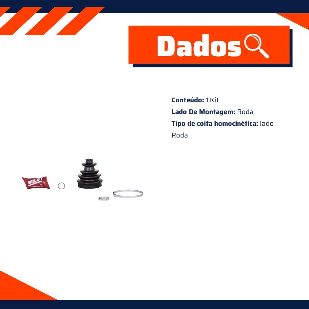 Kit Reparo Junta Homocinética Roda - Spicer - 2-13-279-4G