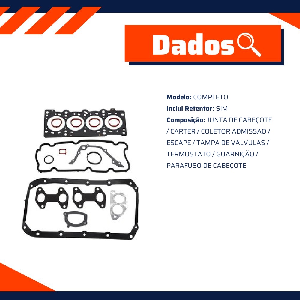 Jogo de Juntas do Motor - Taranto - 270500 MLS