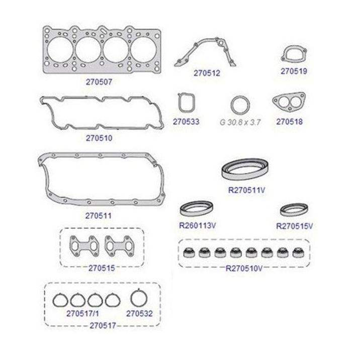 Jogo de Juntas Superior do Motor - Taranto - 270500-R