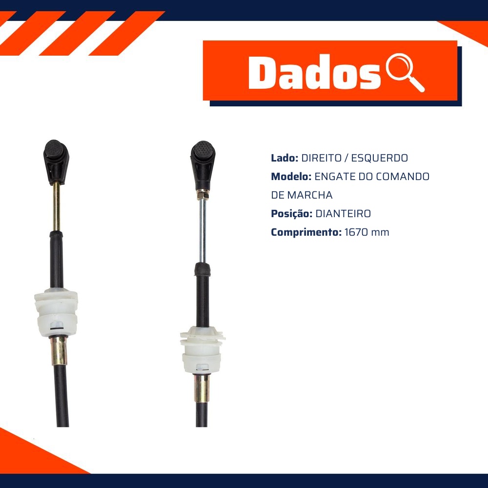 Cabo de Engate de Comando de Marcha para Ford Ka - IKS - 2920