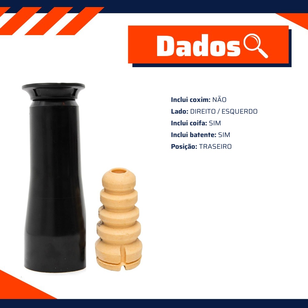 Kit de Reparo do Amortecedor Traseiro para Fiat Idea - Mobensani - MB4087