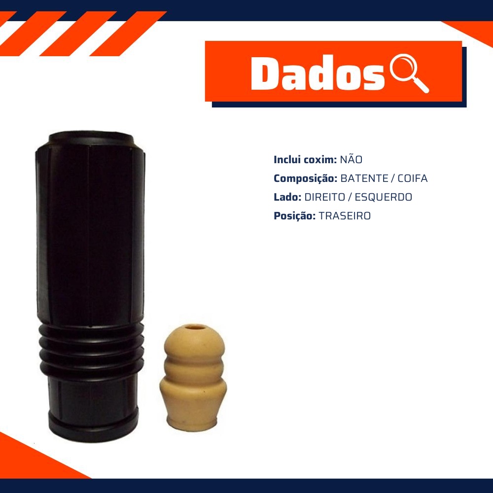 Kit de Reparo do Amortecedor Traseiro para Fiat Palio e Siena - Mobensani - MB4124S