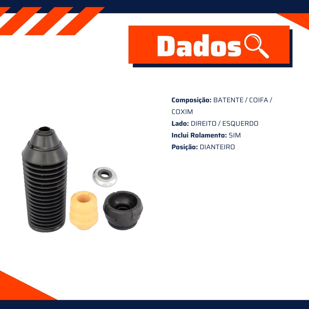 Kit de Reparo do Amortecedor Dianteiro - Mobensani - MB4144S