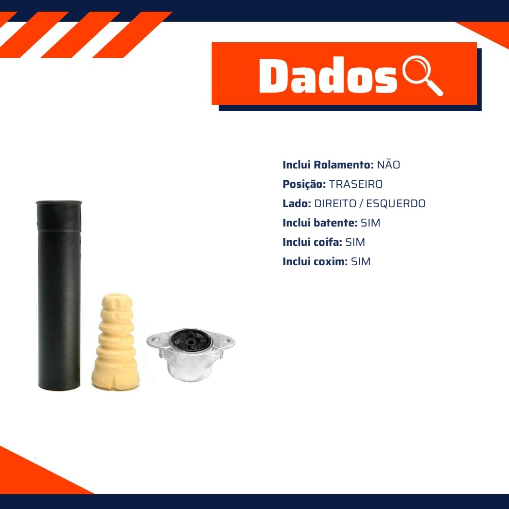 Kit de Reparo do Amortecedor Traseiro - Mobensani - MB4195