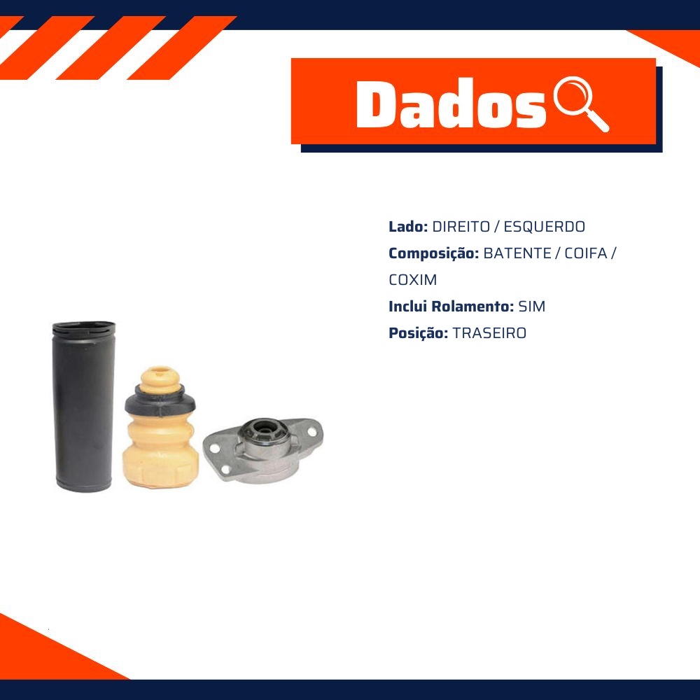 Kit de Reparo do Amortecedor Traseiro - Mobensani - MB4210