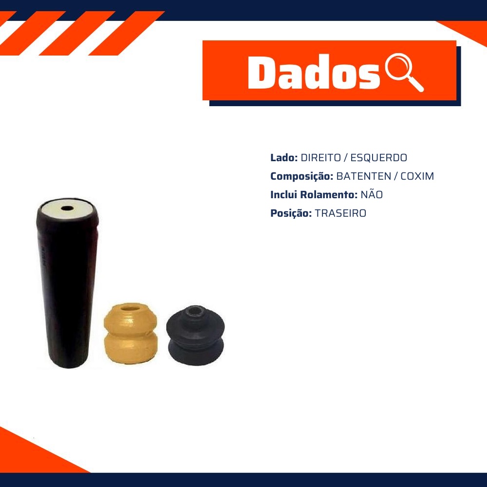 Kit de Reparo do Amortecedor Traseiro para Chevrolet Agile - Mobensani - MB4267