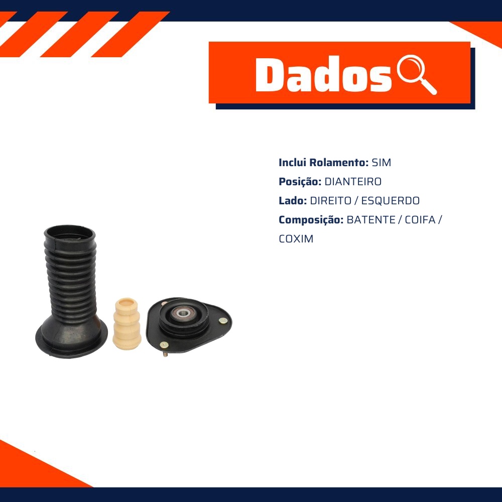 Kit de Reparo do Amortecedor Dianteiro para Toyota Corolla e Fielder - Mobensani - MB6803