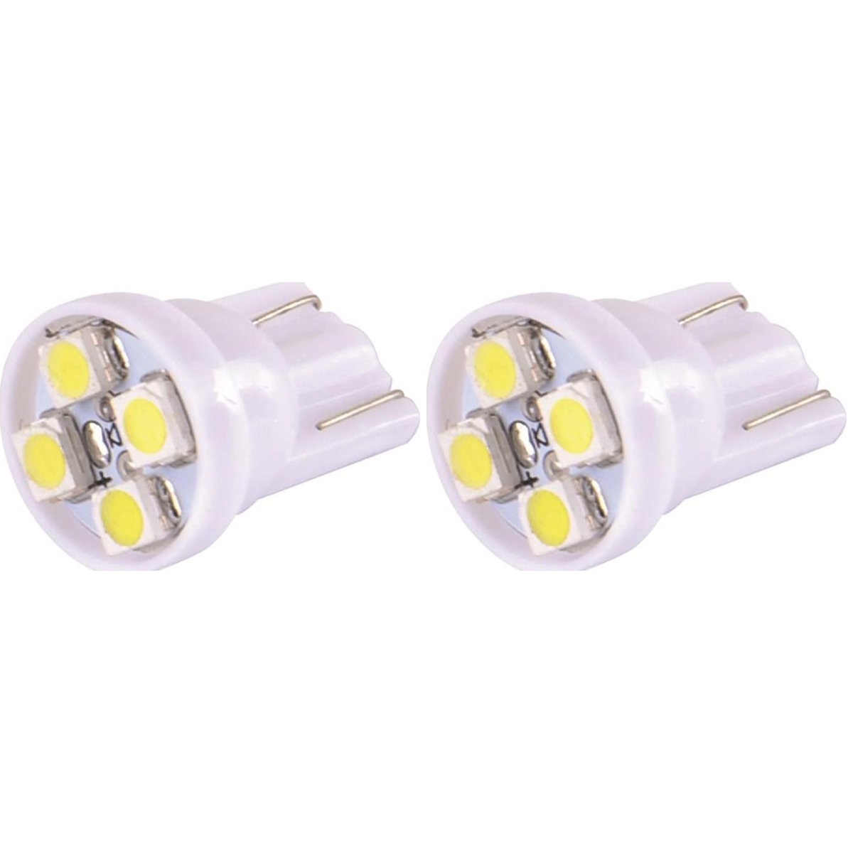 2 Lâmpadas T10 Led Branca 3W 4 Leds - Multiqualita - WDC0838