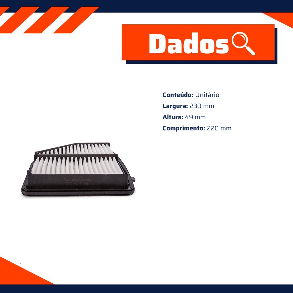 Filtro de Ar para Honda HR-V - Fram - CA12052
