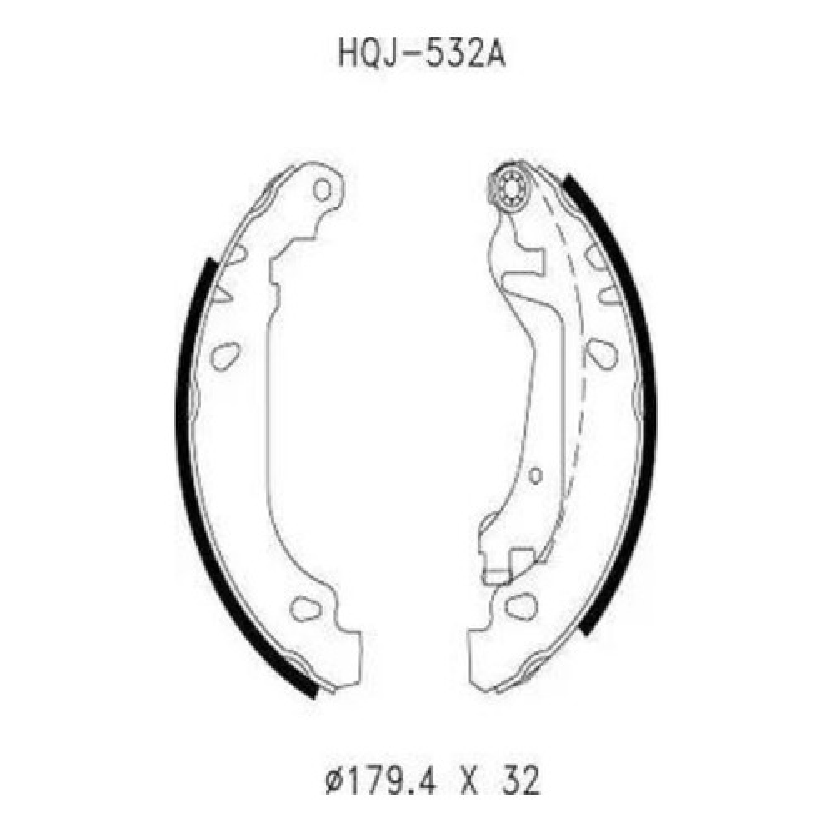 Sapata de Freio Traseira - Jurid - HQJ-532A