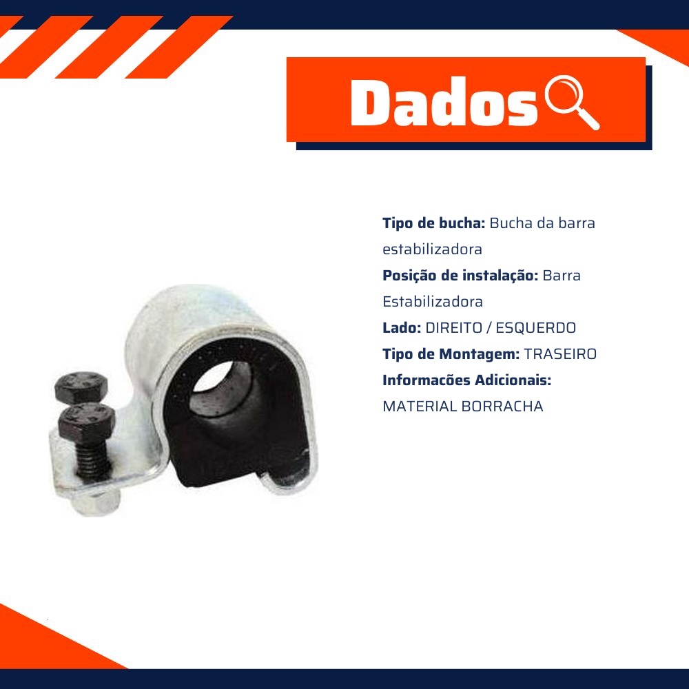 Kit da Barra Estabilizadora Traseira - Mobensani - MB 552 K