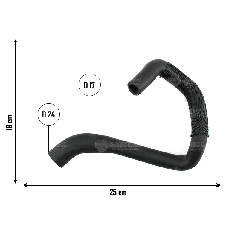 Mangueira do Aquecedor para Mercedes-Benz A 160 e A 190 - Cauplas - 2408