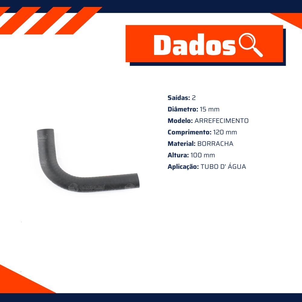 Mangueira de Refrigeração do Motor para Fiat Palio e Palio Weekend - Cauplas - 908385