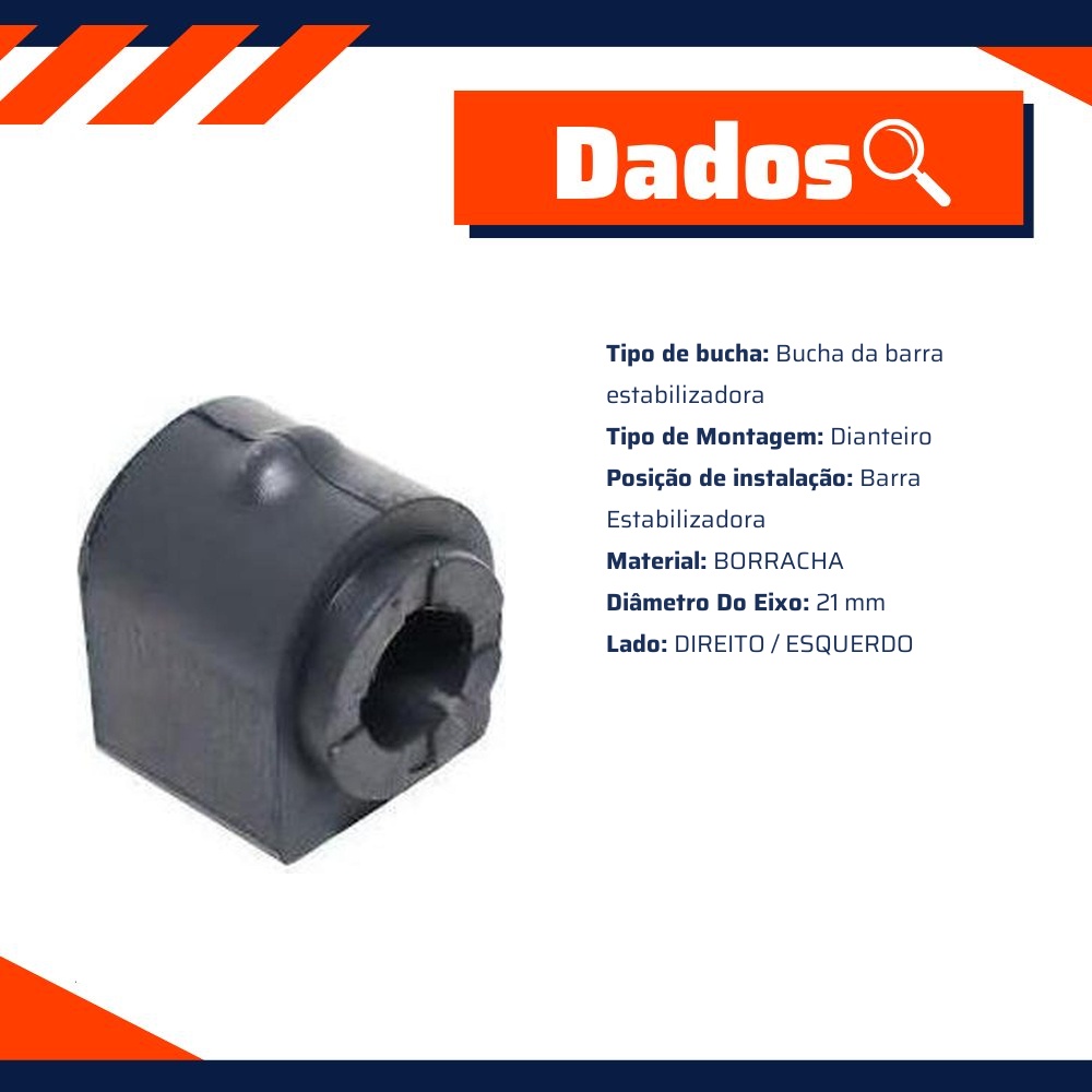 Bucha da Barra Estabilizadora Dianteira para Ford Focus e Focus Sedan - Mobensani - MB2345
