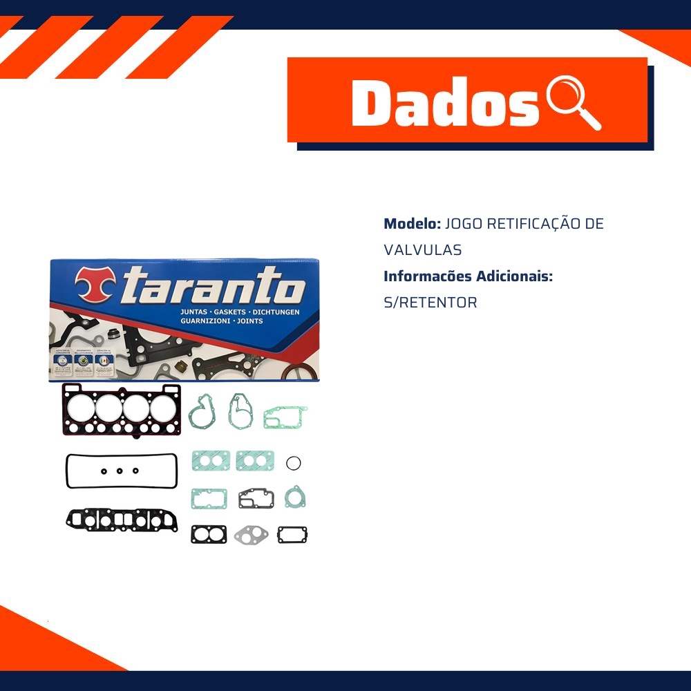 Jogo de Juntas do Cabeçote do Motor - Taranto - 300795