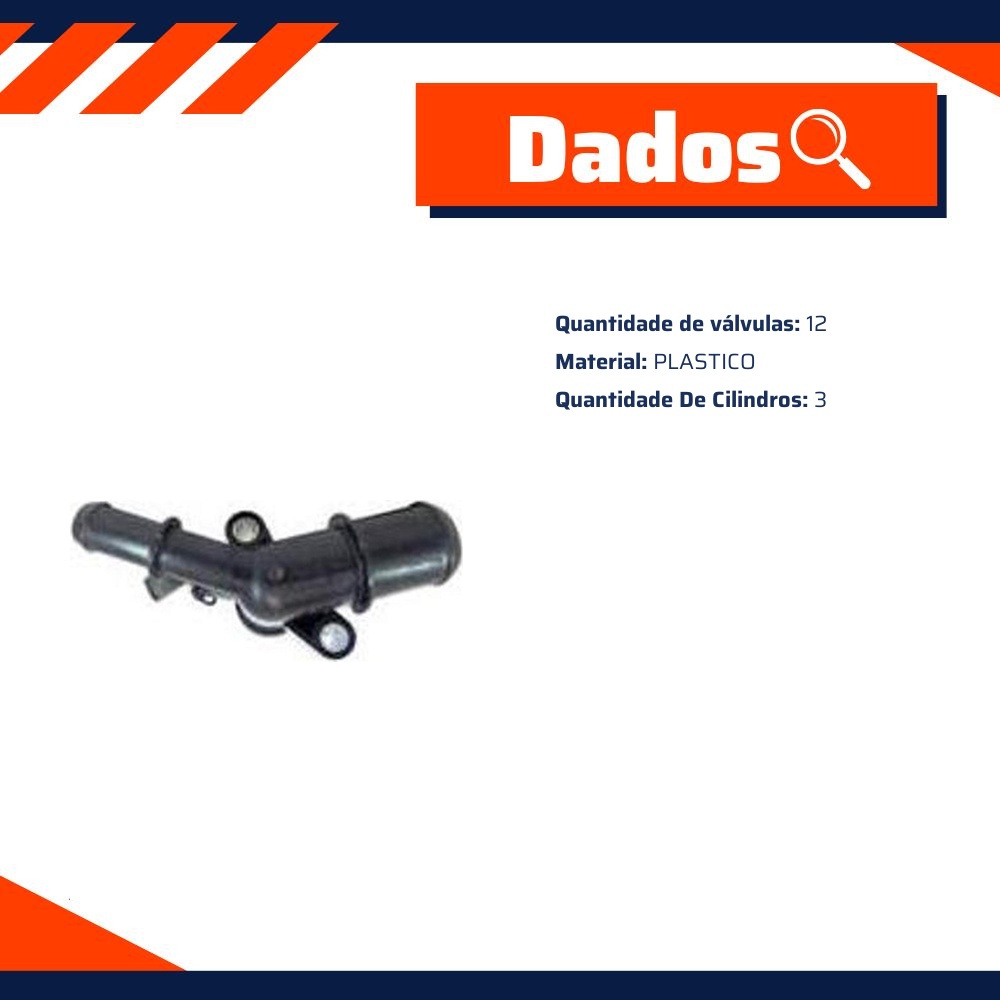 Flange do Fluxo de Água para Ford Ecosport - Valclei - VC-333.D