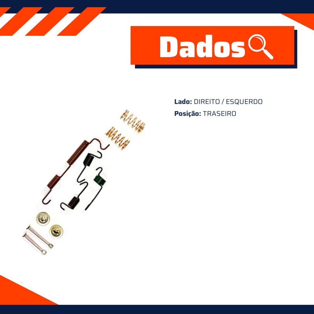 Reparo Sapata de Freio Traseira para Chevrolet Chevette e Chevette Hatch - Kit & Cia - 15096