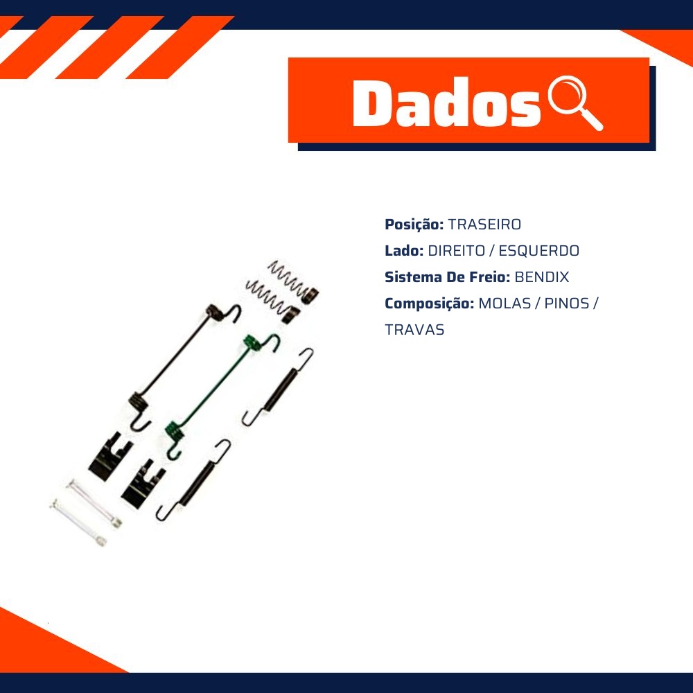 Reparo Sapata de Freio Traseira para Fiat Ducato - Kit & Cia - 15158