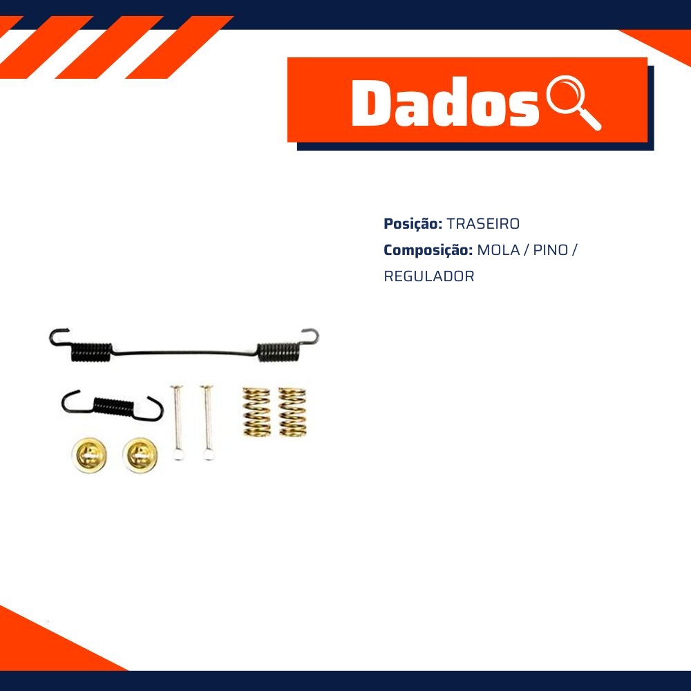 Reparo Sapata de Freio Traseira para Fiat Doblo - Kit & Cia - 15156