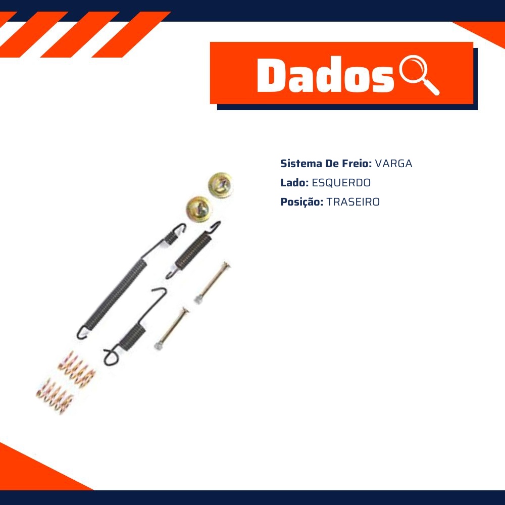 Reparo Sapata de Freio Traseira Esquerda para Renault CLIO - Kit & Cia - 15170