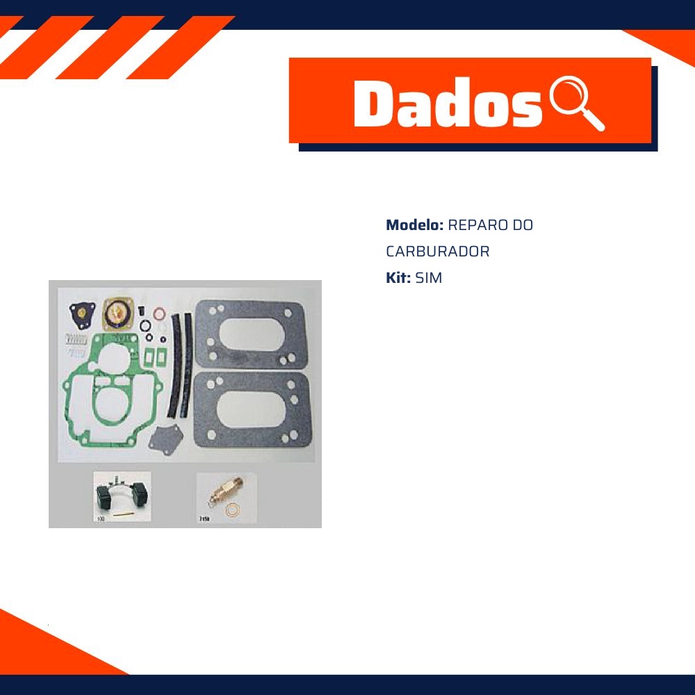 Kit de Reparo do Carburador para Fiat Uno - Vogel - 22465
