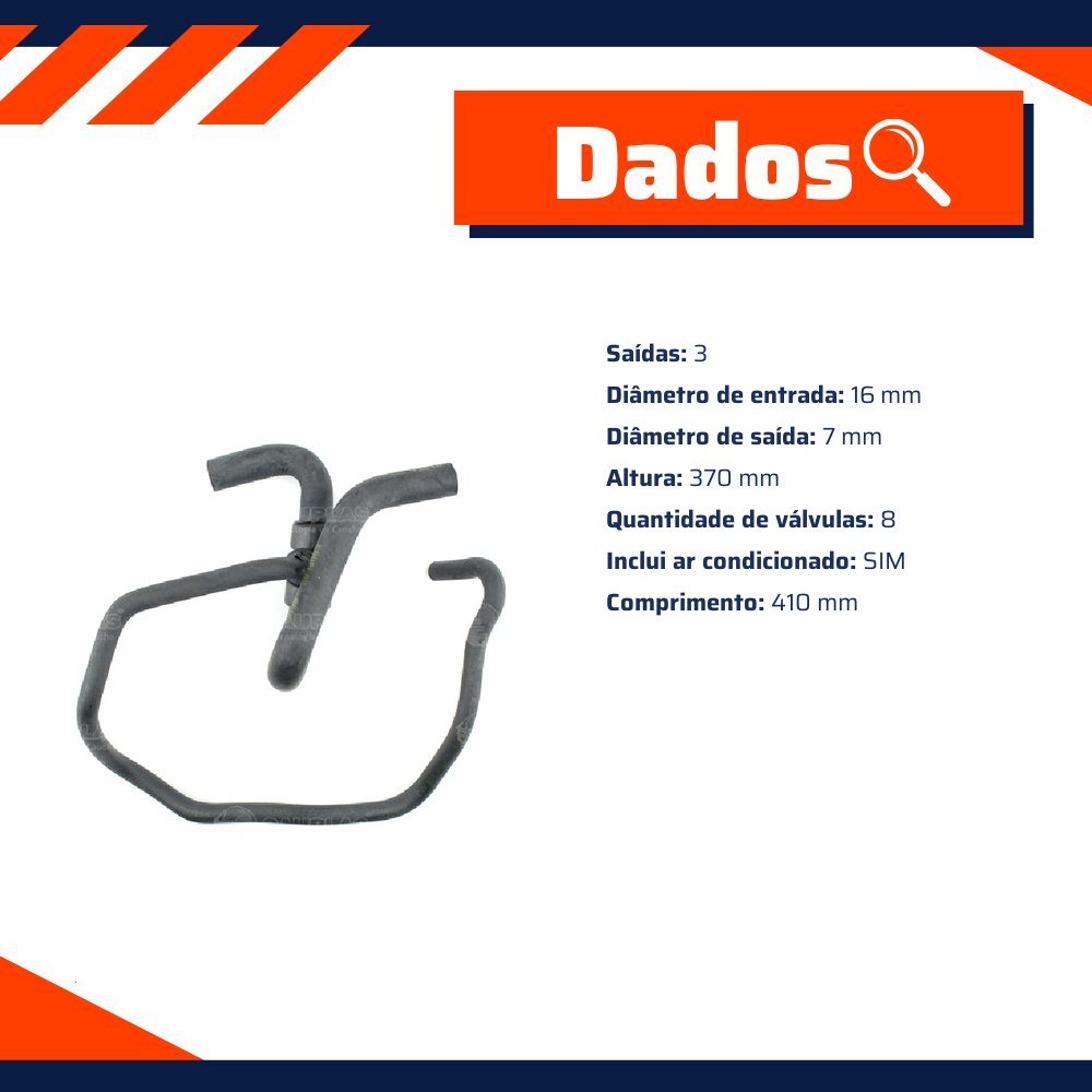 Mangueira de Ar do Motor para Fiat Palio e Siena - Cauplas - 908665