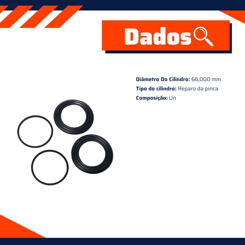 Reparo do Pistão da Pinça de Freio para Ford Maverick - Controil - C-1503