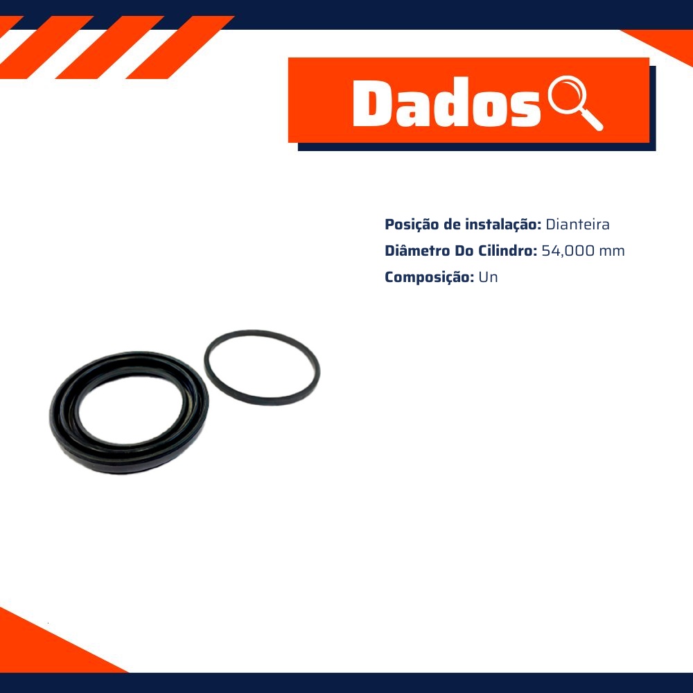Reparo do Pistão da Pinça de Freio Dianteira para Honda Civic - Controil - C-1512