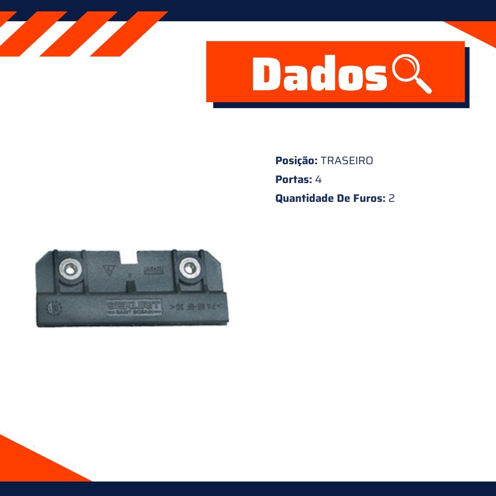 Suporte do Vidro Traseiro para Volkswagen Gol - Micro - 21044