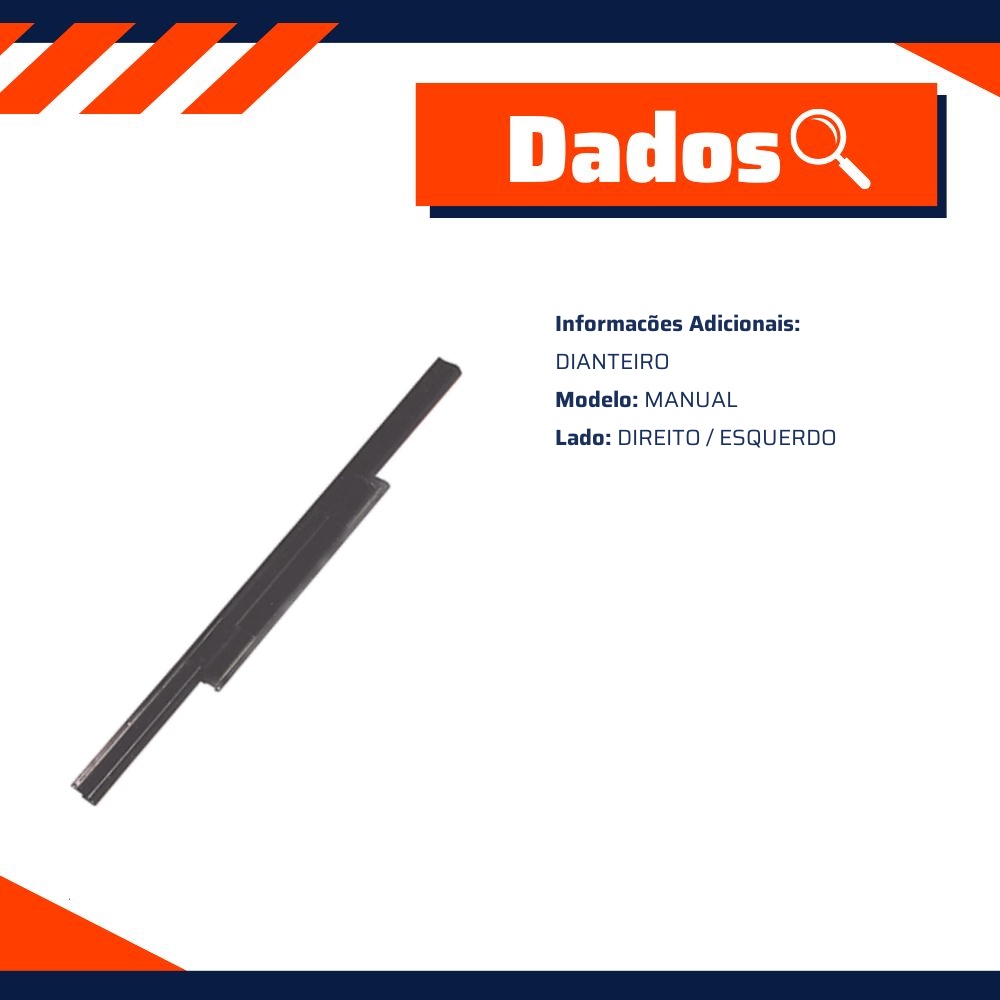 Suporte do Vidro Dianteiro Manual para Ford Belina e Corcel - Micro - 30243
