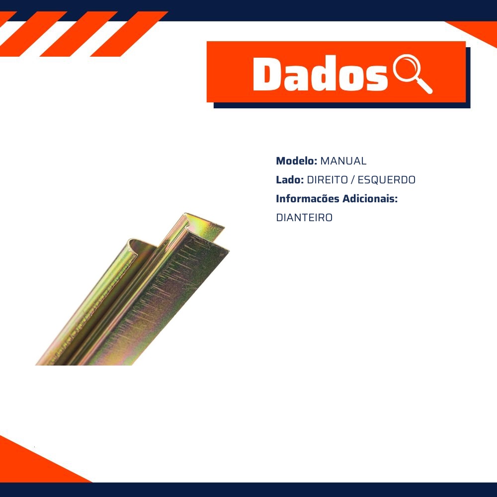 Suporte do Vidro Dianteiro Manual - Micro - 50.160
