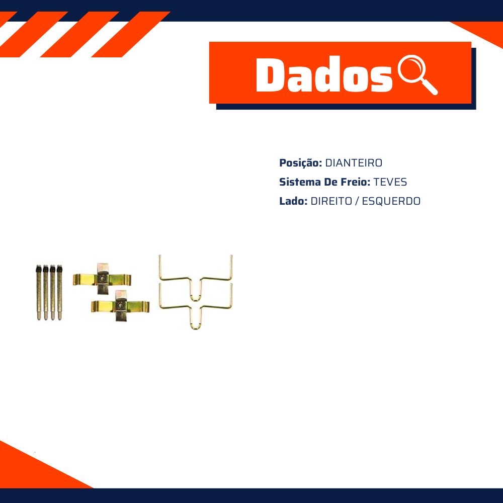 Kit Reparo da Pinça Freio Dianteiro - Kit & Cia - 15048