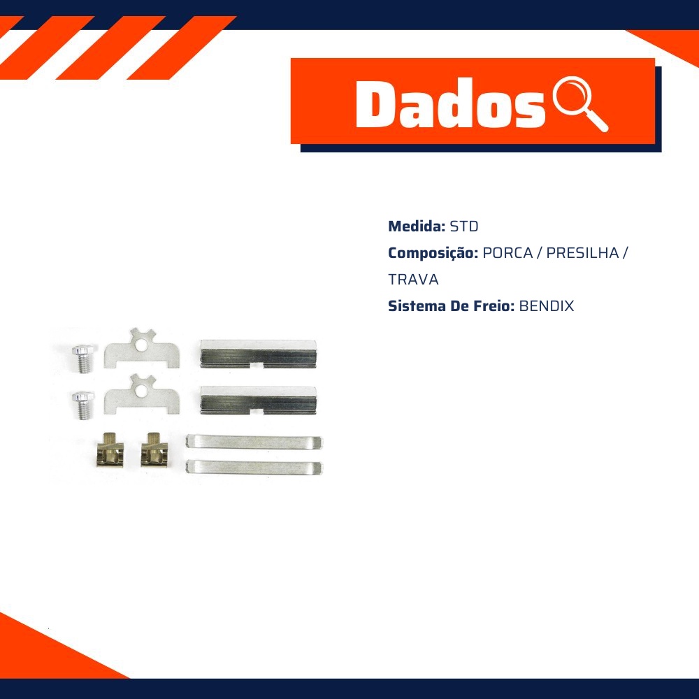 Kit de Reparo da Pinça de Freio - Kit & Cia - 15056