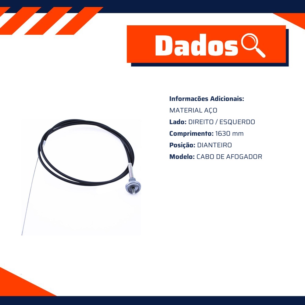 Cabo de Comando do Afogador para Ford Belina e Corcel - IKS - 2701