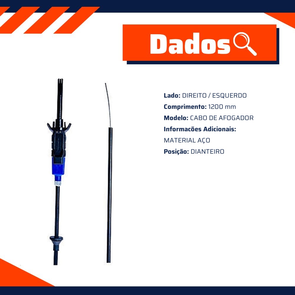 Cabo de Comando do Afogador para Ford Escort - IKS - 2704