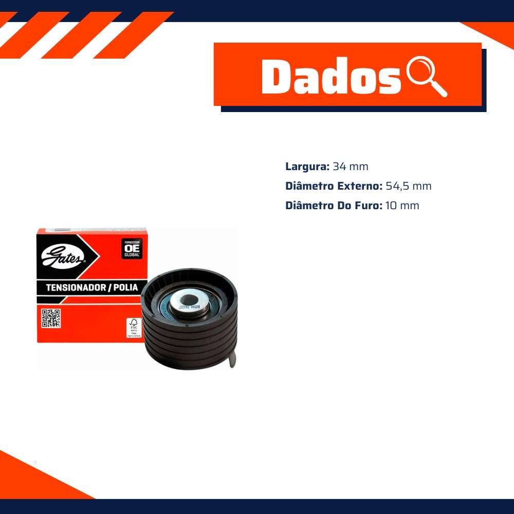 Tensionador de Correia Sincronizadora - Gates - T41237