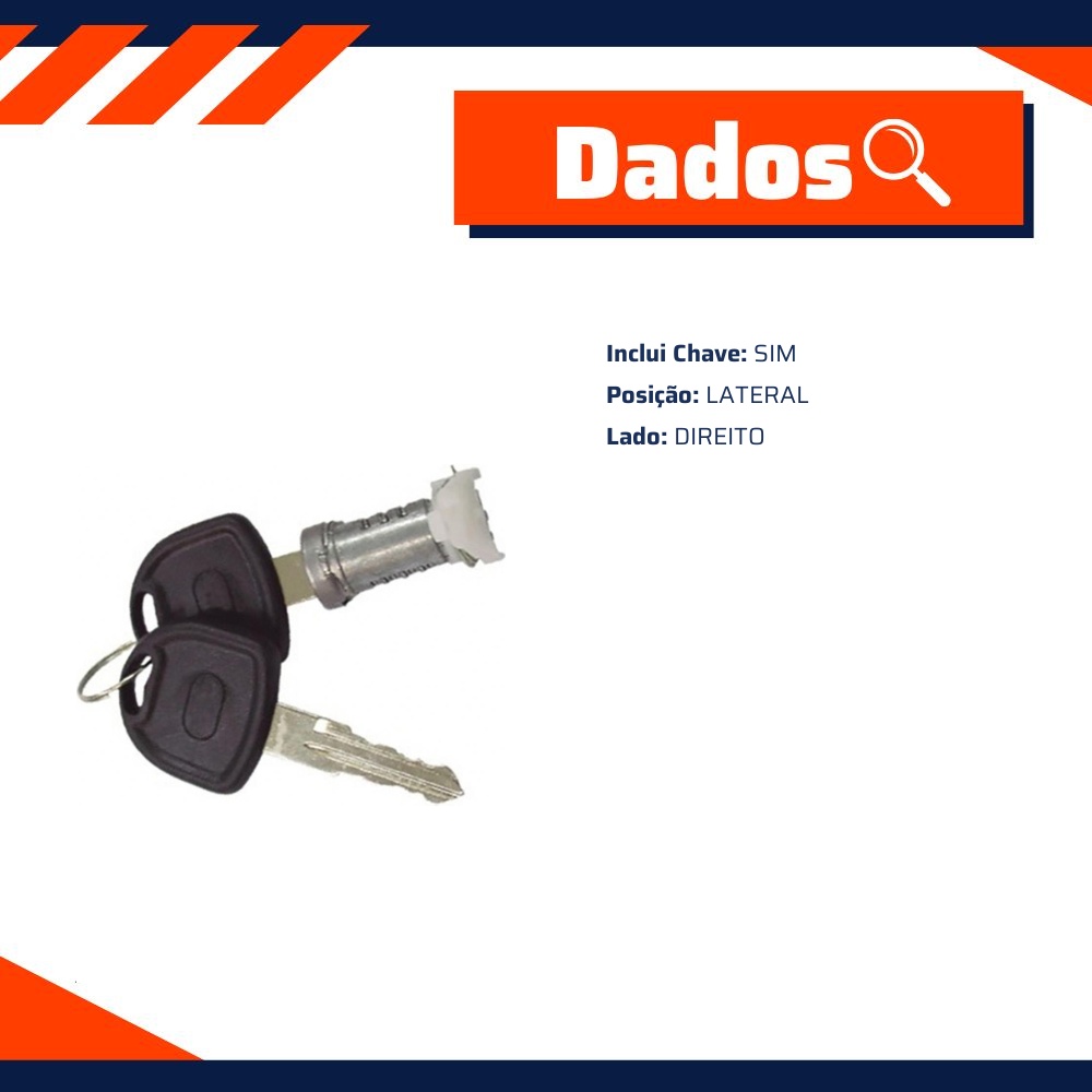 Cilindro de Fechadura da Porta Direita - Atemis - 4401