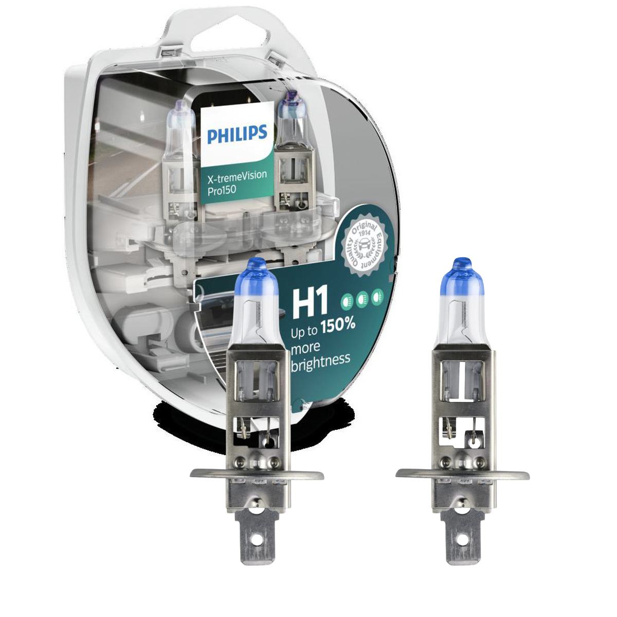 Lâmpada Farol Baixo 12V H1 Halógena - Philips - 12258XV+S2