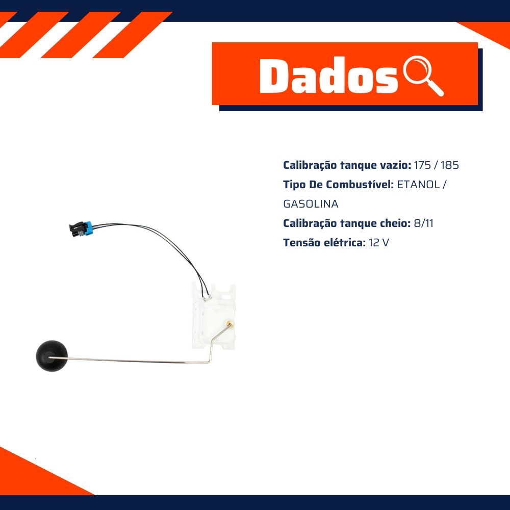 Sensor de Nível de Combustível Flex para Mitsubishi Pajero Tr4 - TSA - T-010287