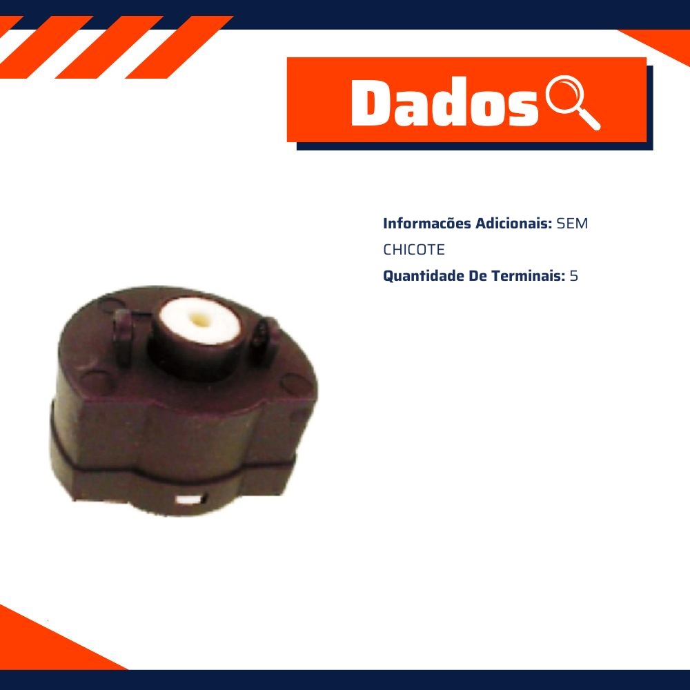 Comutador de Ignição para Chevrolet D-20 - Marzu - A-010