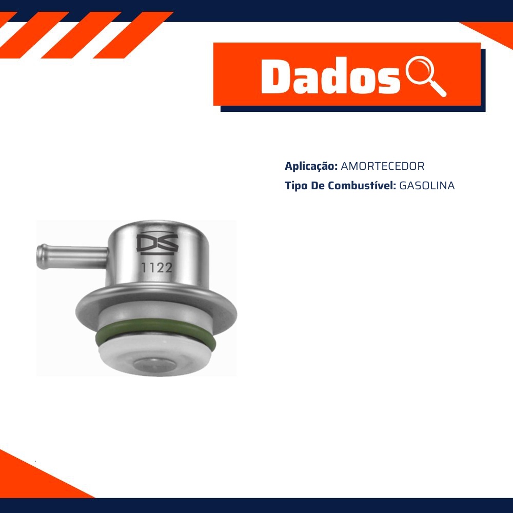 Regulador de Pressão de Combustível para Ford Ecosport e Mondeo - DS - 1122