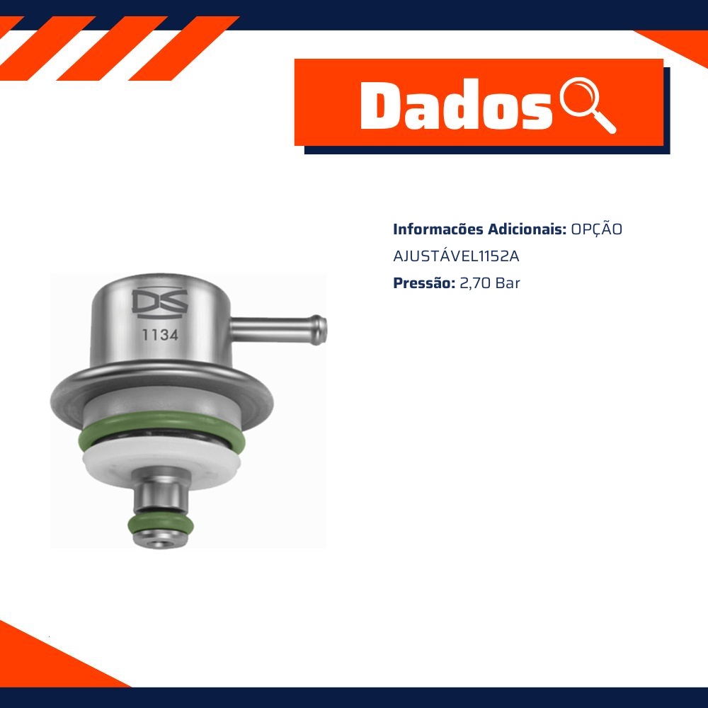 Regulador de Pressão 2,70 Bar - DS - 1134