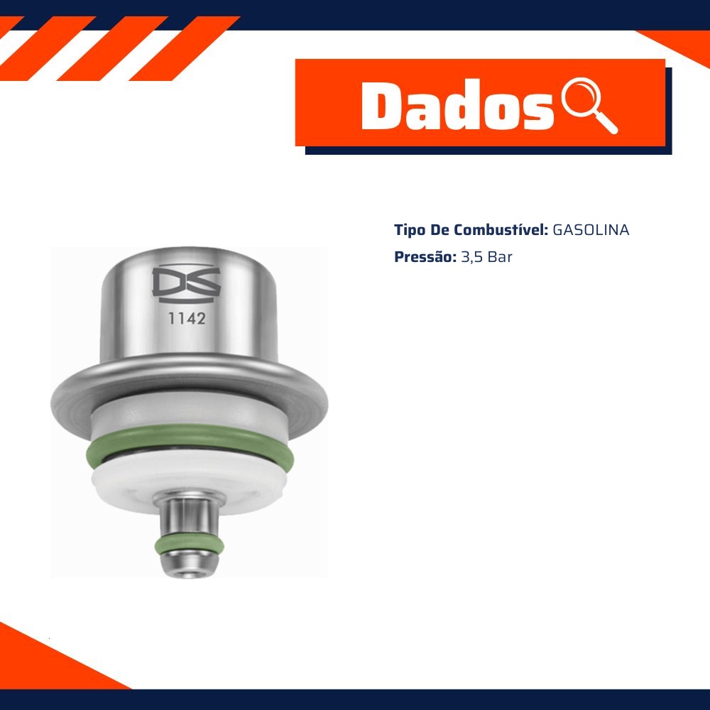 Regulador de Pressão de Combustível 3,5 Bar - DS - 1142