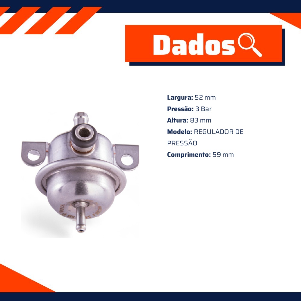 Regulador de Pressão 3 Bar - Bosch - F 000 DR9 710