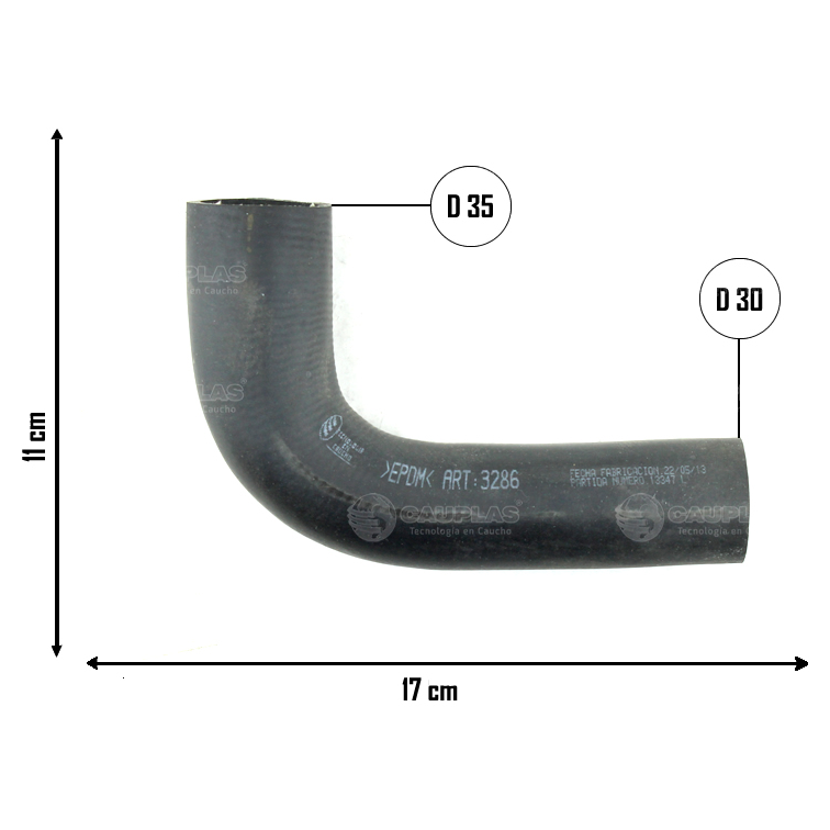 Mangueira do Aquecedor do Ar para Chevrolet Omega e Silverado - Cauplas - 13286