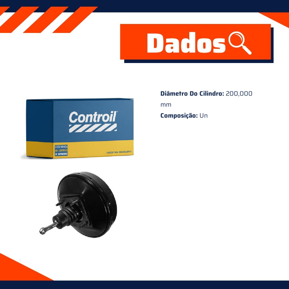 Servo Freio para Fiat Fiorino e Uno - Controil - C-5629