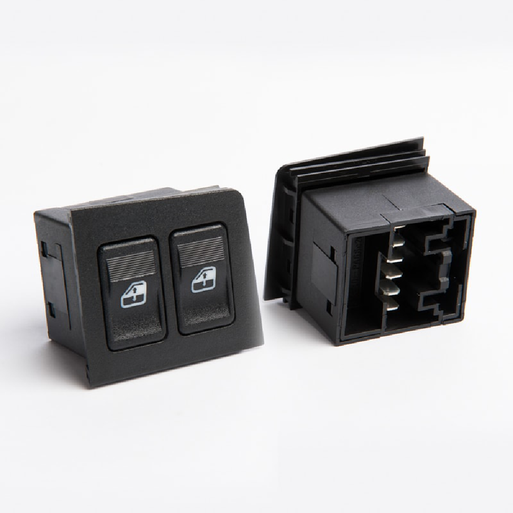 Interruptor do Vidro Elétrico Duplo Dianteiro Esquerdo para Fiat Uno - Kostal - 3165505
